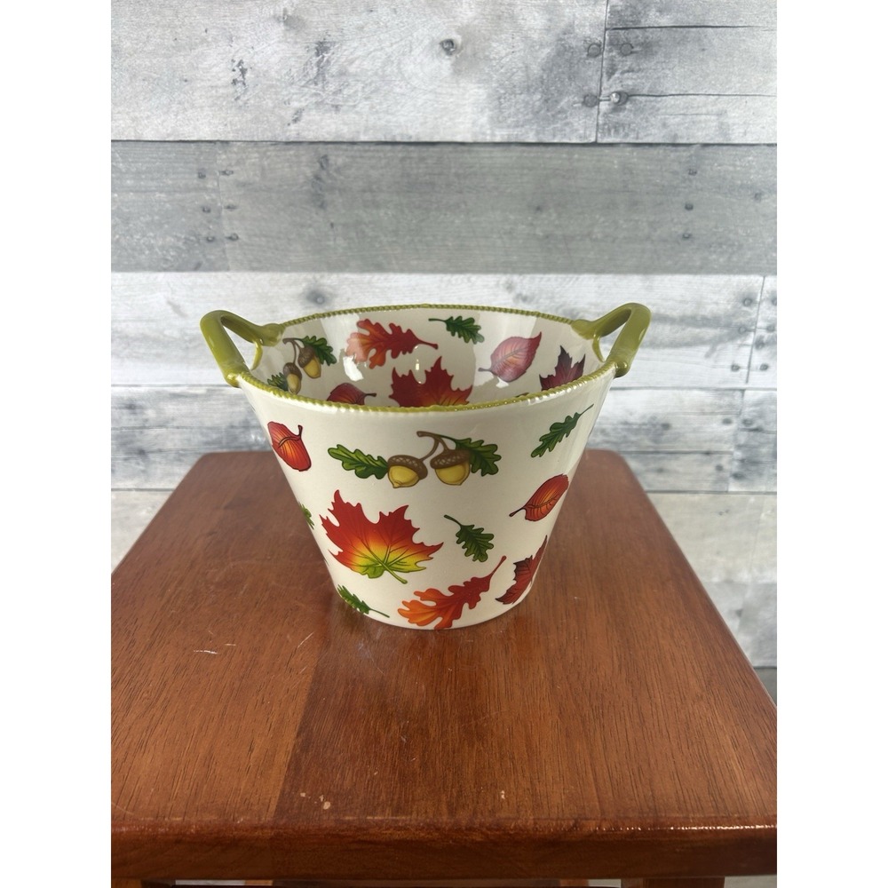 Temp-tations Seasonal 2-Quart Bowl with Handles Fall Harvest